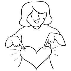 cartoon character drawing valentines