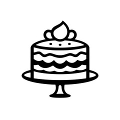 A delectable layered cake, a delightful dessert for any celebration.  Sweet, delicious treat, perfect for birthdays or anniversaries.  Enjoy this culinary masterpiece!