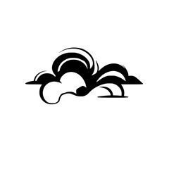 Abstract Whimsical Eye Graphic Design: Playful Black and White Minimalist Vector Illustration