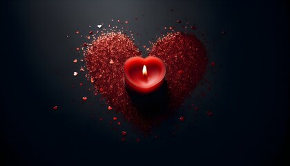 Love Illuminated, A Heartfelt Candle.