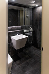 wash basin and shower room