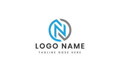 Vector n Logo template design
