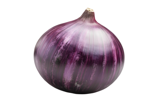 One onion isolated on a white background - Powered by Adobe