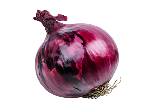 One onion isolated on a white background