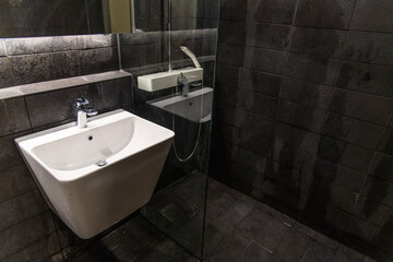 wash basin and shower room