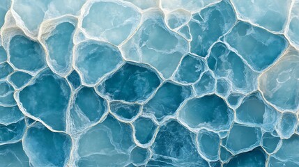 Serene blue abstract texture softly illuminated shows calming organic shapes. AI Generated