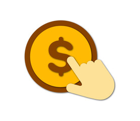 hand holding dollar symbol