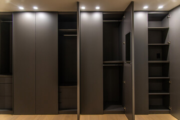 cabinet and closet in the bedroom