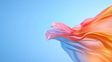 Colorful abstract background with vibrant shades and a blue sky creating a visually striking composition