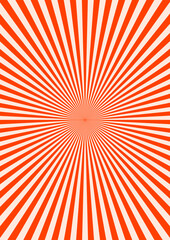 Fototapeta premium Abstract psychedelic radial stripe pattern. Groovy sunburst background in retro colors. Trendy twisted funky vector texture in abstract y2k style. Vector graphic for posters and art prints.