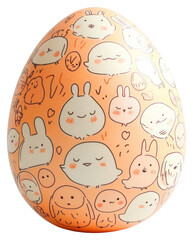 PNG Baby Animals Easter Egg egg drawings design.