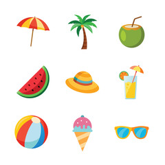 set of summer collection 