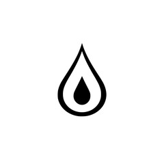 Water Drop Icon: Simple, Clean, and Minimalist Design. Perfect for Environmental Projects, Ecology, and Nature-Related Designs.
