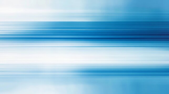 A minimalist background featuring horizontal blue and white stripes with soft edges. This abstract design evokes a sense of speed and movement, making it perfect for graphic design or web layouts.