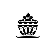 A delectable cupcake, adorned with exquisite frosting. This image is perfect for bakeries, dessert shops, and food blogs. It evokes feelings of sweetness and indulgence.