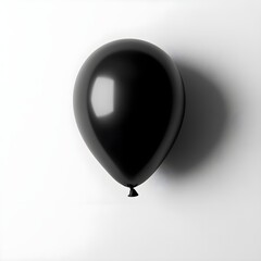 Obraz premium Blank balloon isolated on clean white background. Generative Ai.