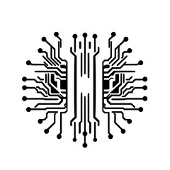 Abstract Circuit Board Design: A Modern Technological Pattern.  Clean lines and minimalist style represent digital networks and connectivity in this captivating vector graphic.