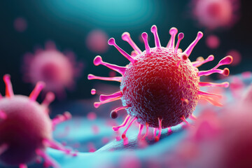 Exploring abnormal tissue growth in stomach cancer detailed illustration medical environment scientific perspective health concept