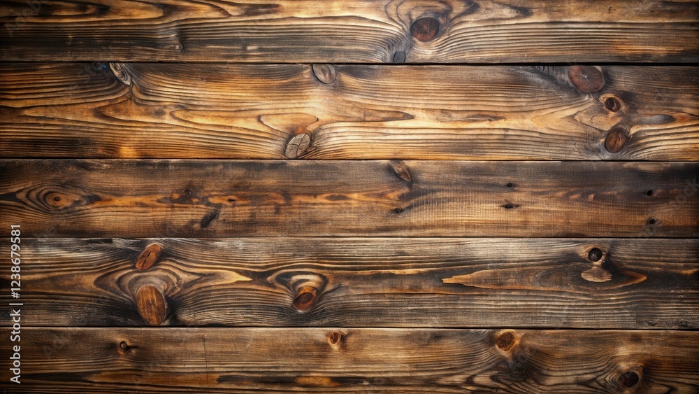 Poster rustic brown wooden planks background texture ideal for design projects