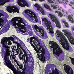 leopard print purple with silver shade.