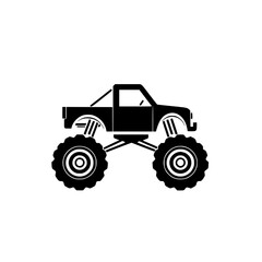 Monster Truck Icon: A Powerful Off-Road Vehicle Silhouette