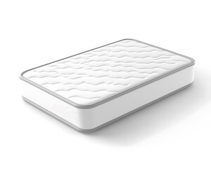 A white mattress, photographed