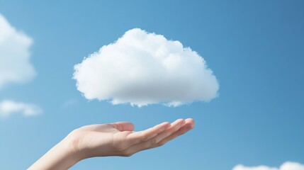 A Single Cloud Held Gently In An Open Hand