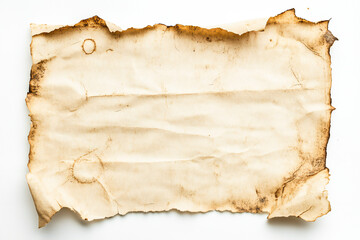 Obraz premium Vintage paper background on white background