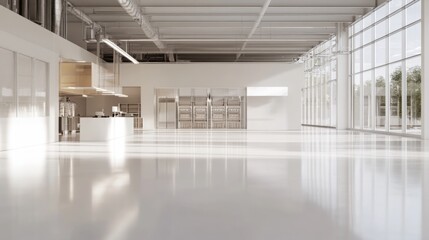 Obraz premium Modern and Spacious Interior of a Bright Kitchen Environment