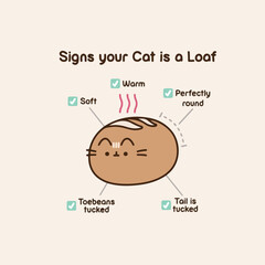 Pusheen the cat dessert vector illustration