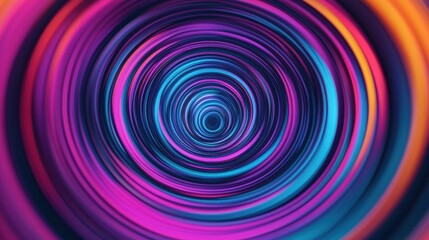 Fototapeta premium Vibrant Abstract Swirls in Neon Shades of Pink, Blue, and Purple