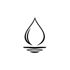 Water Drop Icon: Nature, Ecology, and Environmental Conservation Symbol