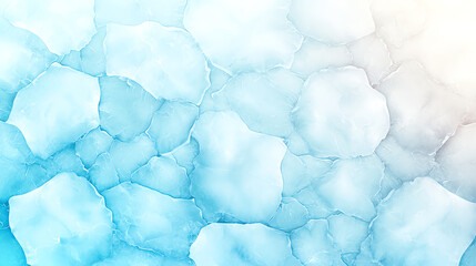 Ice texture with subtle cracks and reflections, creating serene atmosphere