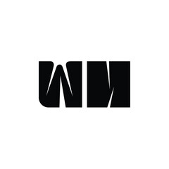 WH monogram logo design letter text name symbol monochrome logotype alphabet character simple logo