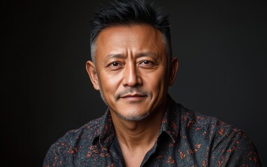 Fototapeta premium handsome man wearing casual clothing, want to smiling