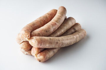 Raw and Grilled Sausage Gourmet BBQ Meat