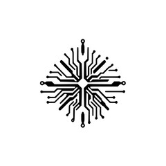 Abstract Technology Circuit Board Design: A Modern Vector Illustration of Network Connections and Digital Innovation