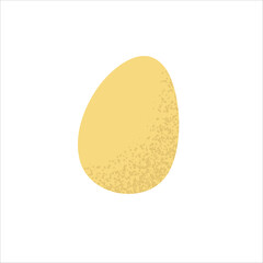 Realistic egg isolated on white background. Suitable for concepts related to food, cooking, breakfast and organic or natural products.