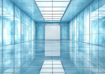 Fototapeta premium modern corporate environment with clean, reflective surfaces
