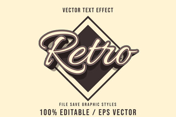 Obraz premium Premium Retro text effects can be edited again, suitable poster, template.