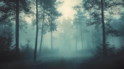 Obraz premium moody cinematic scene with vintage film grain overlay, dramatic light leaks, and dusty atmospheric effects creating ethereal abstract patterns in muted tones