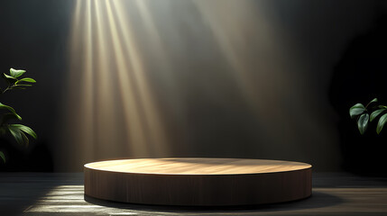 Minimalist Wooden Display Platform