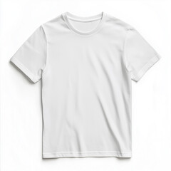 Fototapeta premium Plain white t-shirt isolated on transparent background 