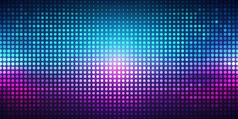 Abstract Blue and Purple Polka Dot Gradient Background - Digital Art