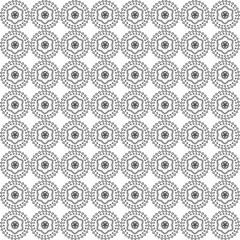 Decorative eastern design elements. Paper cut mandala flower and seamless pattern. Ornament in Asian style. Islamic floral decor and template print for wallpaper, card