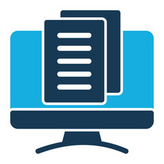 Fototapeta premium Blogging Icon