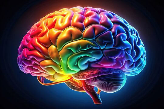 Night-shot brain anatomy highlights hindbrain, midbrain, and forebrain details.