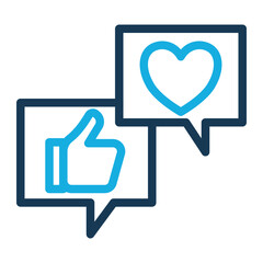 Feedback Icon With Color Line Style