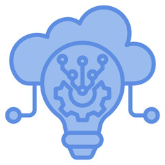 Cloud Computing Icon Element For Design