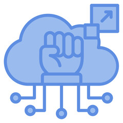 Cloud Empowerment Icon Element For Design